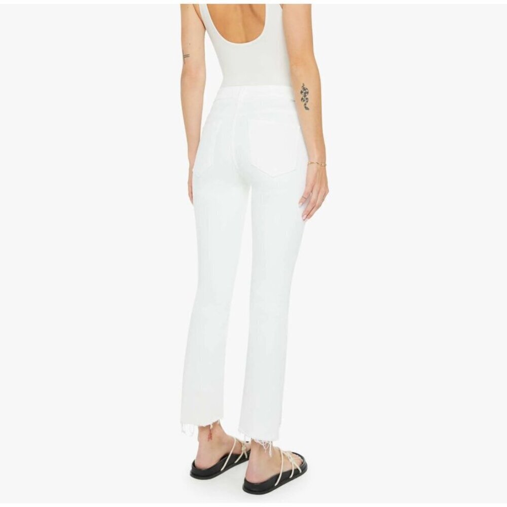 MOTHER The Insider Crop Step Fray in Fairest of Them All White Size 26 - Picture 2 of 12